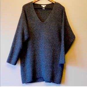 H&M Oversized Sweater Dress Long Sleeve V-Neck szL